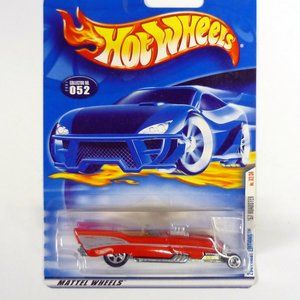 Hot Wheels '57 Roadster #052 First Editions 32/36 Red Die-Cast Car 2001